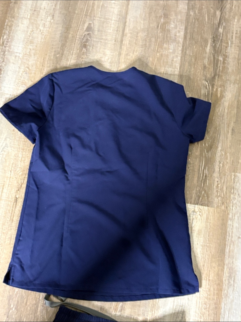Figs V-Neck Scrub Top in Navy Blue - Picture 8 of 8